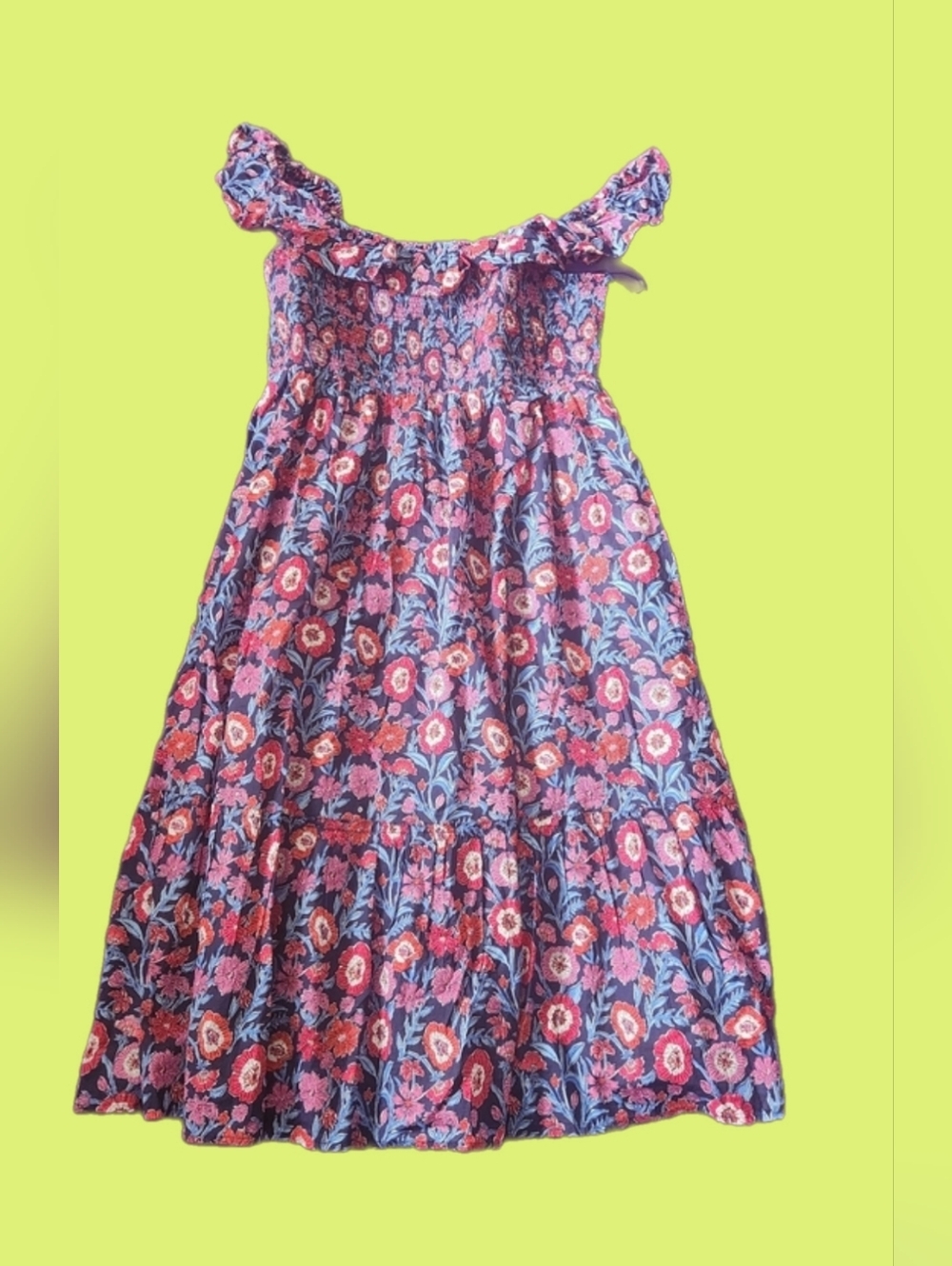 Vineyard Vines Tisbury Smocked  Floral Mini Dress